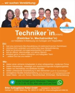 Stellenanzeige Techniker